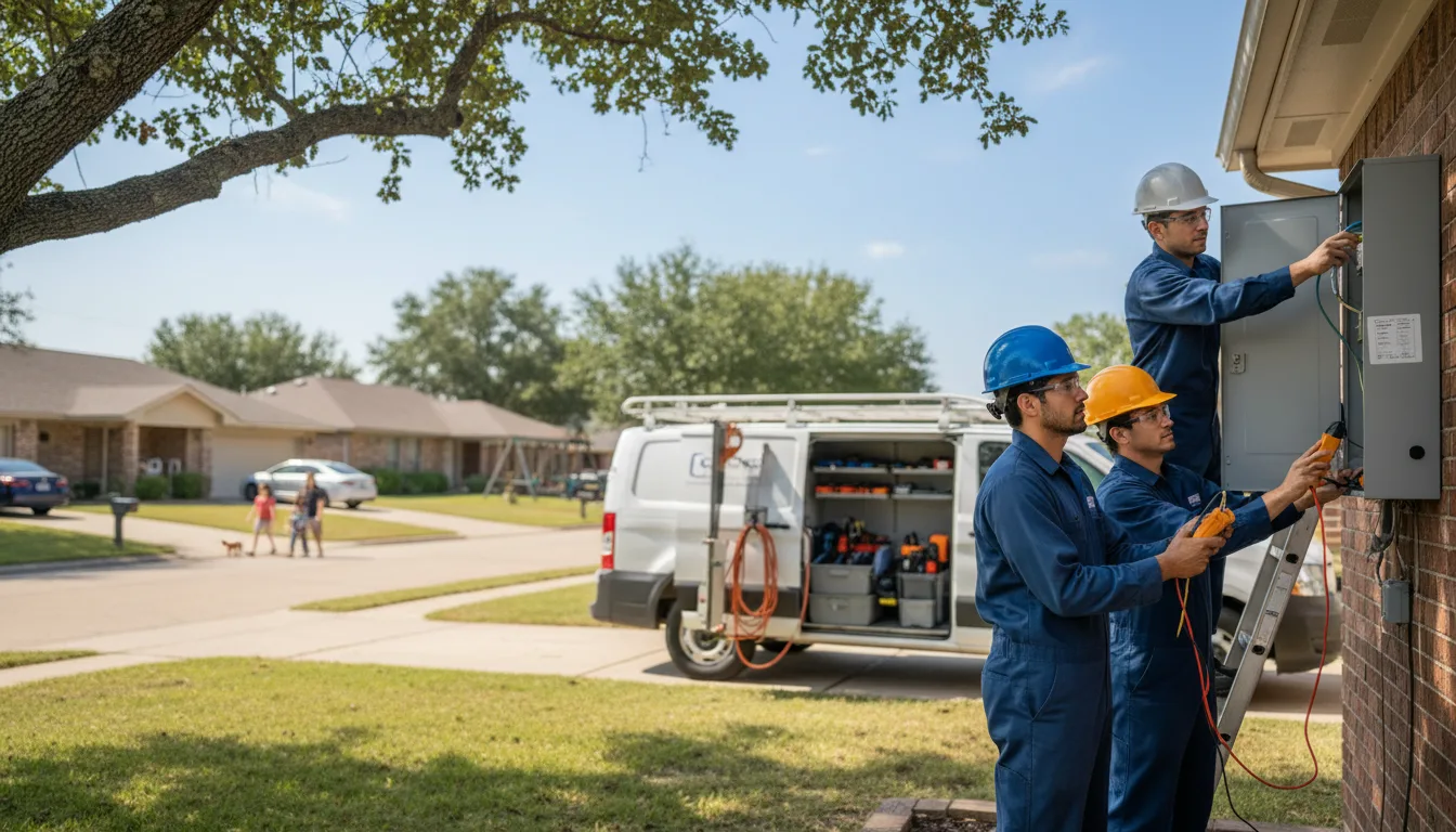 Certified electrician providing emergency electrical services in Logan, IA